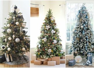 Idei de impodobire a bradului – Rosu si alb